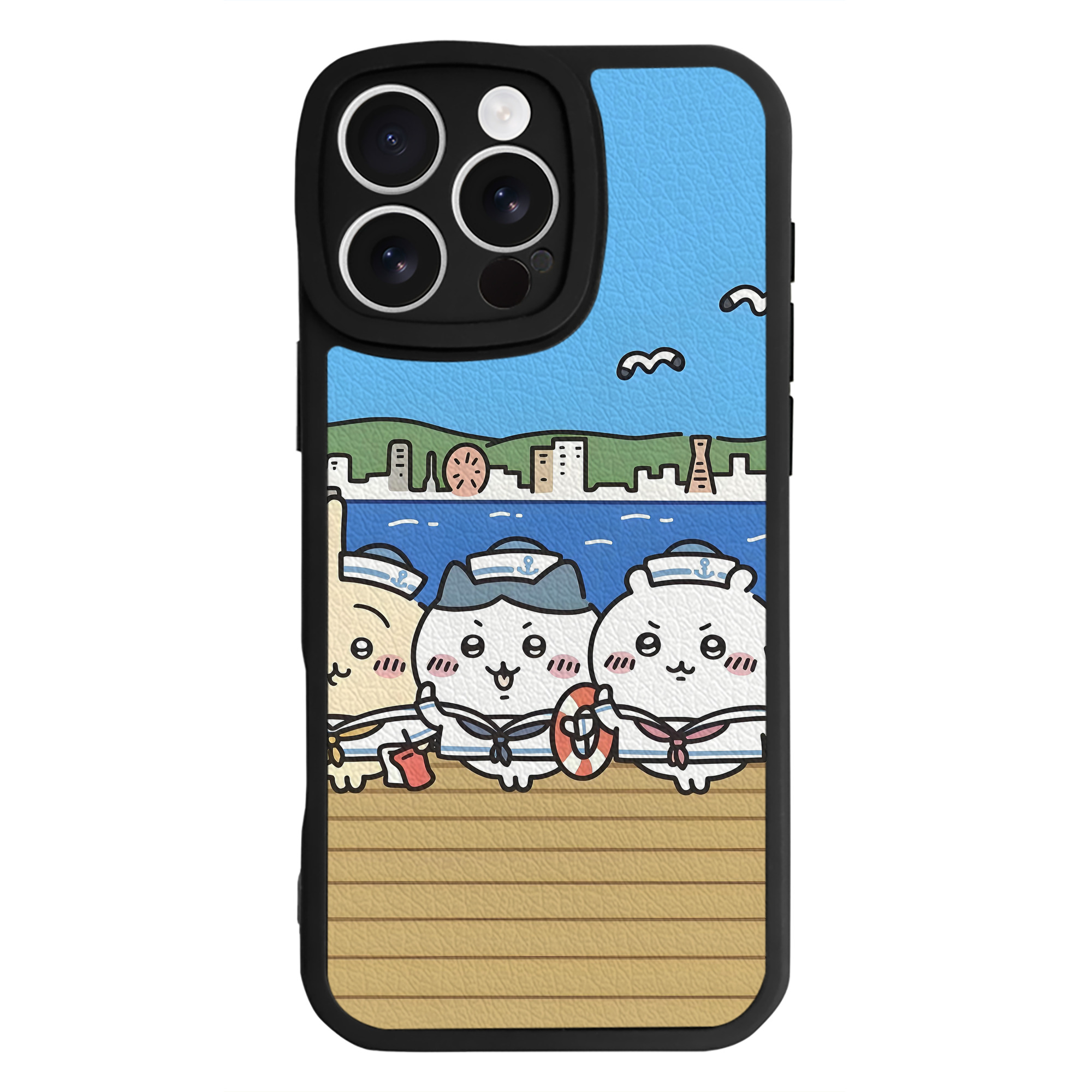 （画像用） ちいかわ Chii-kawa 【iPhone 16シリーズ対応】シリコンスマホケース（レザー調） 材質：シリコン